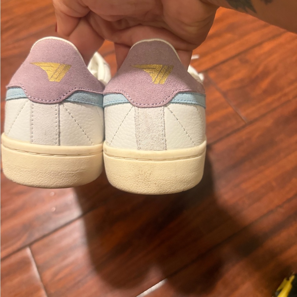 Gola White and Light Blue Low Top Sneakers - Picture 12 of 12